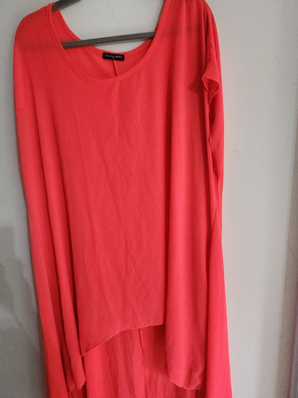 cha cha vente Coral High-Low Top, Size 3X, Flowy Bohp Style